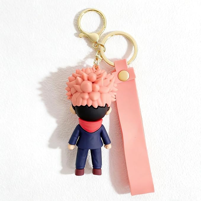 JJK Novelty Keychain, Collectable Anime Mini Figure, Fun Keyring Jewelry Gift for Men and Women