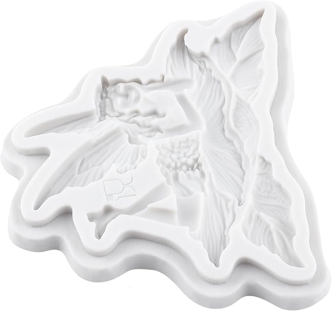 Fairy Polymer Clay Molds Flower Fairy Silicone Mold for DIY Crafts Epoxy Resin Casting Polymer Clay Tools Craft Air Dry Jewelry Making