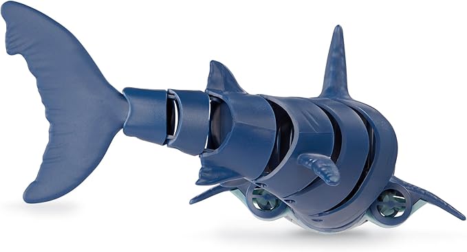 Terra by Battat – Remote Control Shark Toy for Bath & Pool Play – Electronic Great White Shark with Realistic Movement – Water Fun for Kids 6+ Years