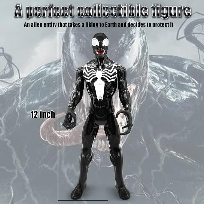 lasama Action Figures, 12 Inch Collectible Figures Toys for Boys Characters Toys Prefect Gift for Christmas, Thanksgiving Day, Birthday, Children’s Day for Kids (Black)