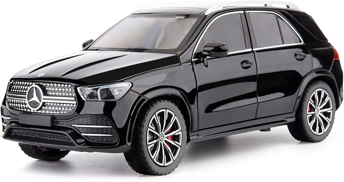 WAKAKAC Compatible for 1/24 Alloy Die-cast GLE 350 Toy Car with Sound and Light Pull Back Collection Model Car for Kids Gift (Black)