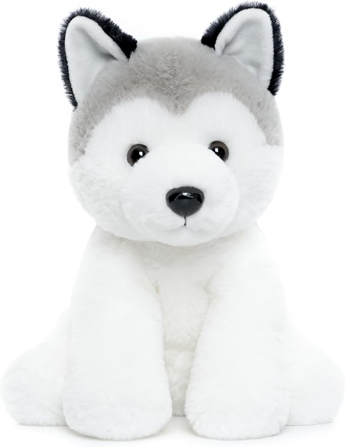WEIGEDU Siberian Husky Stuffed Animals, 12 inches | Soft Puppy Plush Toy, For Kids, Girls, Boys, Baby, Birthday Gift, Bedtime Gift