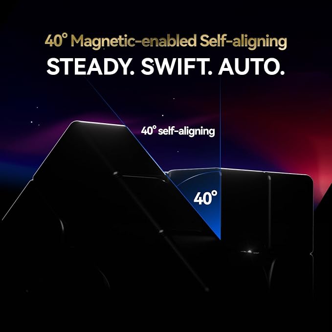 GAN 16 Maglev MAX-L Speed Cube 3x3 Magnetic, Power Stability Handfeel Max Professional Speedcube, Brain Teaser Puzzle Fidget Toy for Kids Adults, 2025 Pinnacle Flagship UV Version GAN16, 57mm
