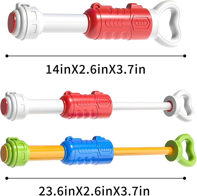 Water Guns for Kids, 6 PCS Squirt Guns Water Blaster Set, Water Squirter Blaster Pool Toys for Kids Toddlers Boys Girls 4-8, 6-8-10-12,Shooter Swimming Pool Party Outdoor Beach Sand Play Game Toys