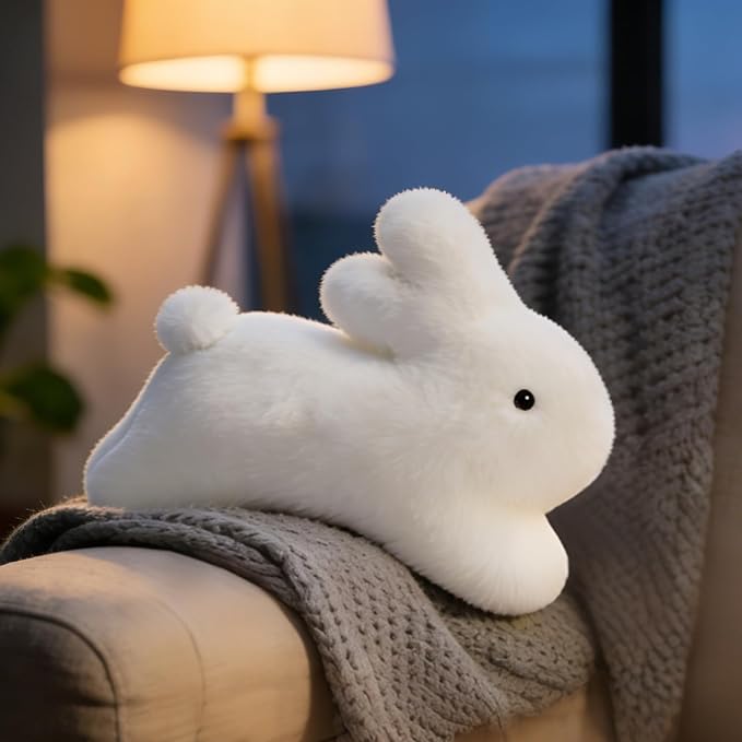 MaoGoLan 6 Pack Plush Pillow Stuffed Animals Bulk with Rabbit Shaped Throw Pillows Egg Plush Set for Kids Girls Gifts Party Favors Decorations Mother's Day Christmas