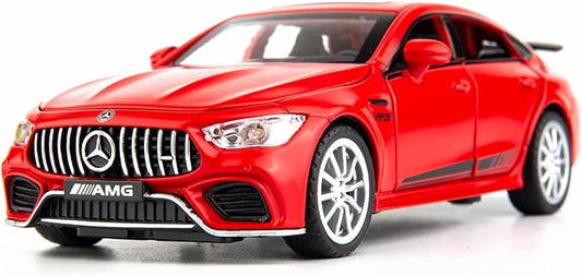 WAKAKAC 1/32 AMG GT63 Model Car Zinc Alloy Diecast Collectible Toy Car Pull Back with Light and Sound Toy Vehicle for 3+ Years Old Kids(Red)