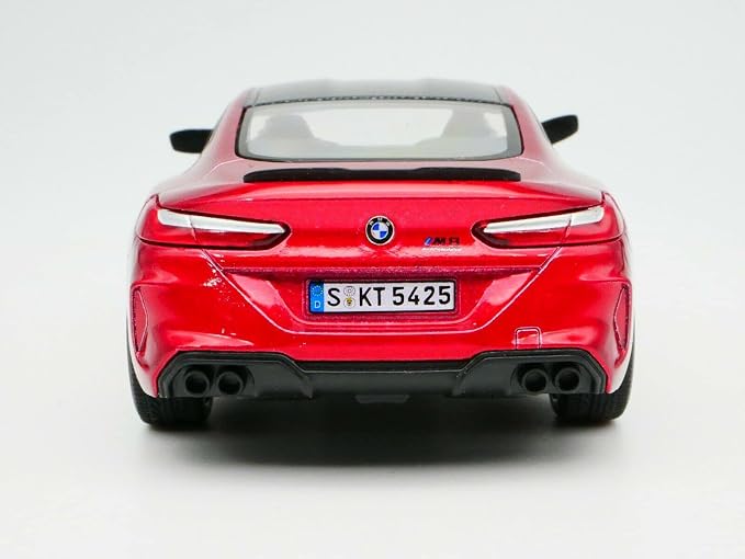 KiNSMART BMW M8 Competition 1:36 Scale 5" Die Cast Metal Model Toy Super Car w/Pullback Action (Red)