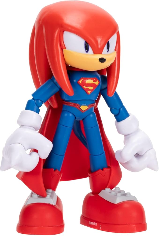 DC X Sonic Collectable Action Figures Shadow as Batman, Tails as Cyborg, Knuckles as Superman Featuring Highly Articulation Figures with Dynamic Posing