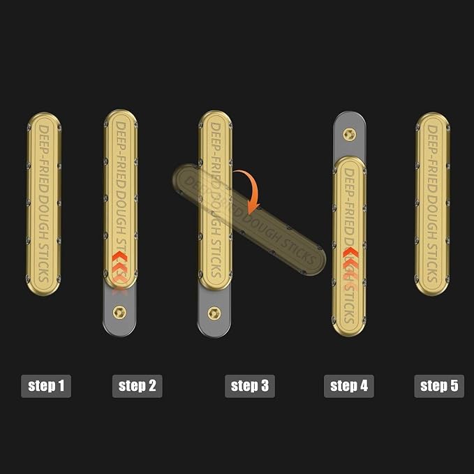 OBEST EDC Fidget Sliders Fidget Toys Stress Relief for Adults Metal Push Pull Rotation Casual Fidget Toy
