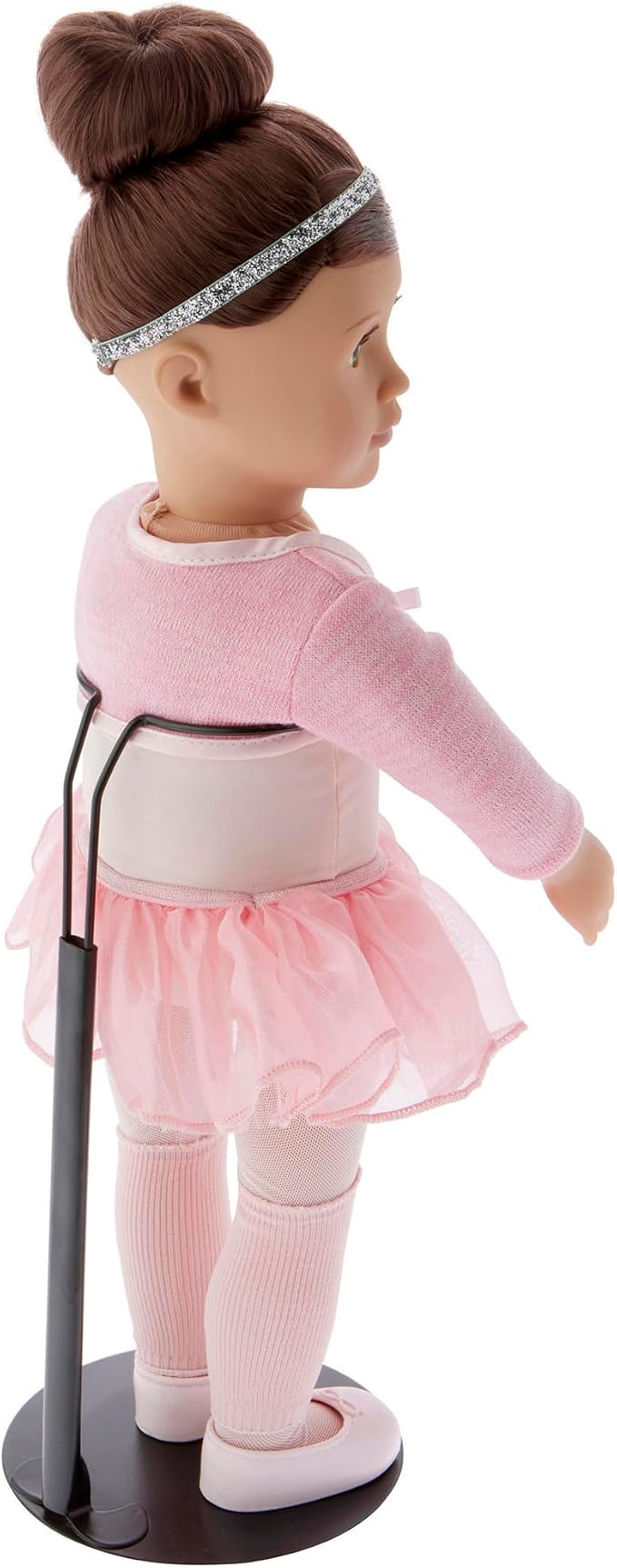 Plymor DSP-90B Black Adjustable Doll Stand, fits 15, 16, 17, 18, 19, 20, and 21 inch Dolls, Waist is 3" - 4" wide, 8" - 11" around
