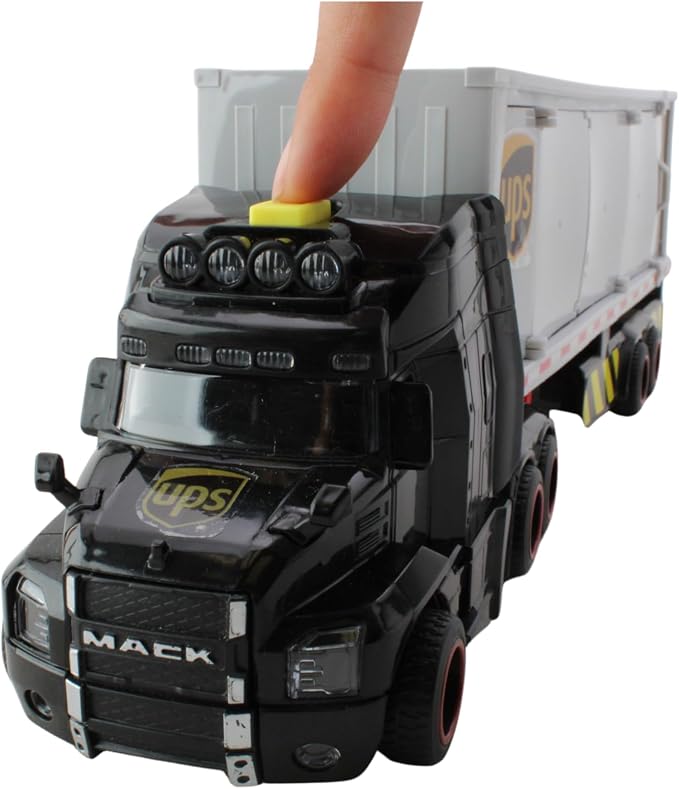 Daron Action Truck – UPS – Officially Licensed Delivery Truck Toy with Lights, Sounds, Forklift, Cargo Boxes, and Opening Doors for Kids Ages 3+
