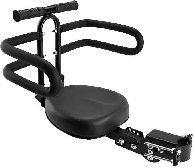 Rear Child Bike Seat, Width Adjustable Toddler & Baby Bike Seat for Adult Bike, Bike Chair for Bicycle, Kids Seat Fits Children 2~6 Years, Supports Up to 55 lbs