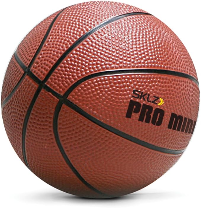 SKLZ Pro Mini Indoor Basketball Hoop with Ball, Over the Door, Shatter-Proof Backboard, Spring-Action Break-Away Steel Rim, Great for Home, Dorm Room, and Office