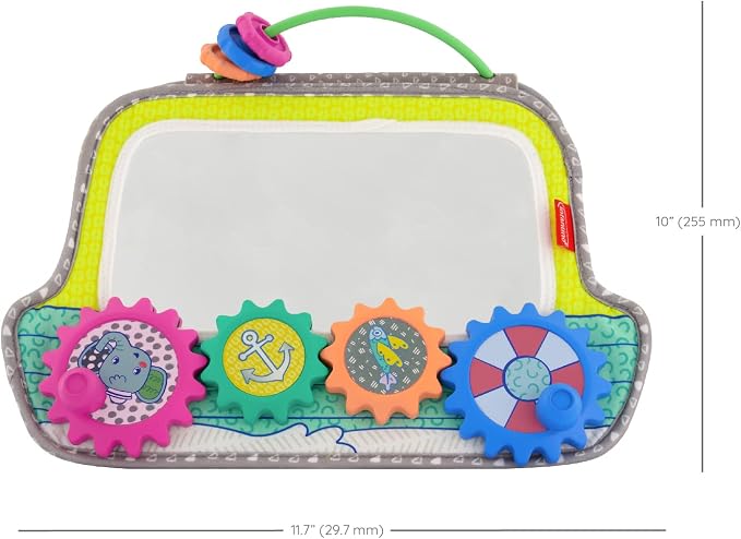 Infantino Busy Board Mirror & Sensory Discovery Toy Boat
