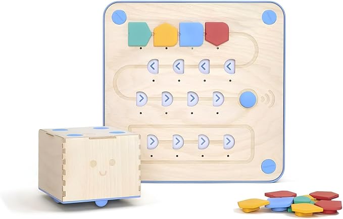 Beginners Basic Coding Materials: Primo Cubetto Floor Robot Set - Perfect for School, Classroom, and Home Schooling Teaching Tools