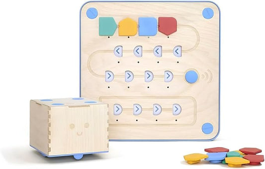 Beginners Basic Coding Materials: Primo Cubetto Floor Robot Set - Perfect for School, Classroom, and Home Schooling Teaching Tools