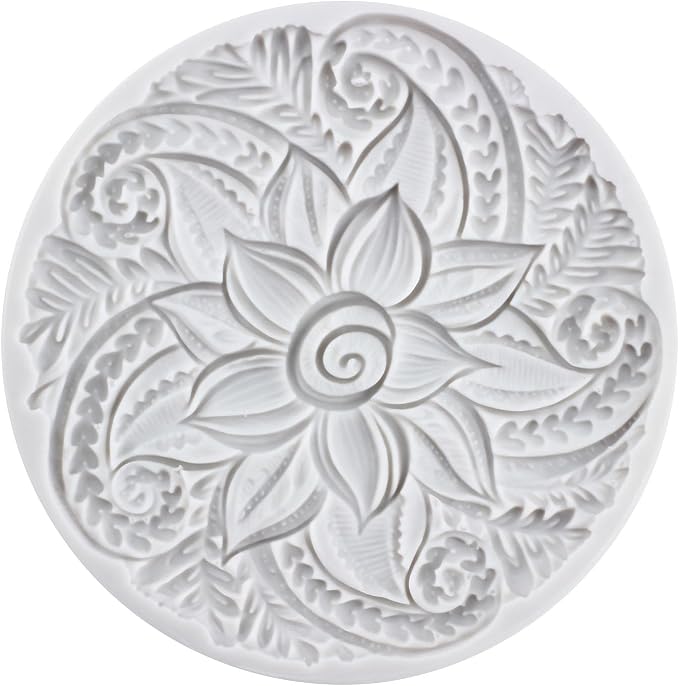 Baroque Silicone Molds Baroque Polymer Clay Mold for DIY Crafts Epoxy Resin Casting Air Dry Polymer Clay Plaster Jewelry Making