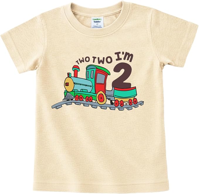 Unordinary Toddler 2nd Birthday Shirt boy Chugga Chugga Two Two Train im 2 Years Old Second Birthday Tshirt