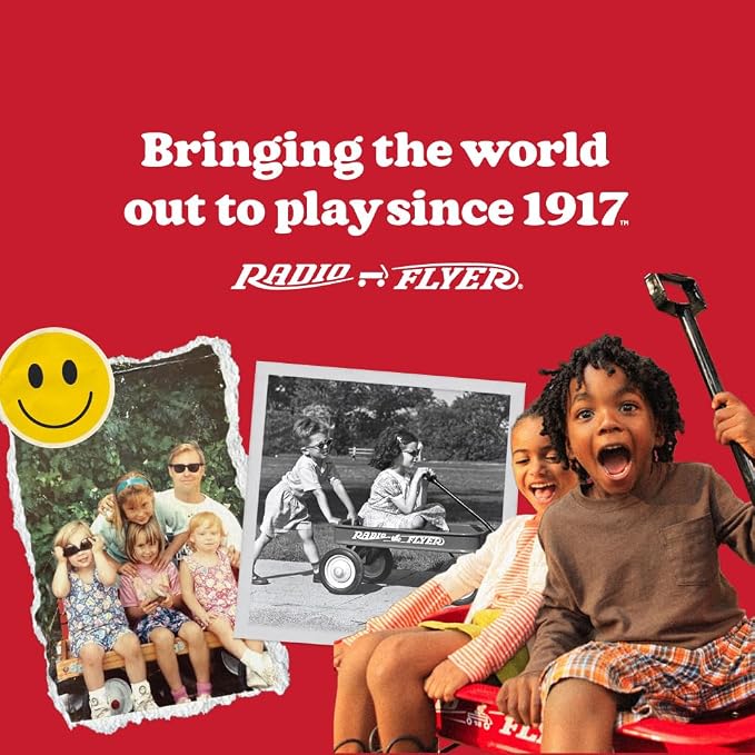 Radio Flyer 4-in-1 Stroll 'N Trike, Ages 1-5, Toddler Tricycle & Stroller, Foam Tires, Push Handle, UV Canopy, Removable Tray & Seatbelt, Amazon Exclusive