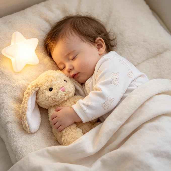 Hopearl Adorable Plush Bunny Toy Floppy Rabbit Ultra Soft Stuffed Animal Holiday Birthday Gift for Boys Girls Kids Toddlers, Brown, 9''
