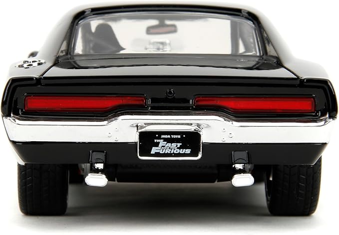Jada Fast & Furious Dom’s 1970 Dodge Charger Diecast Model – 1:24 Scale Durable Die Cast Car – Includes Dom Figure – Perfect for Collectors and Kids