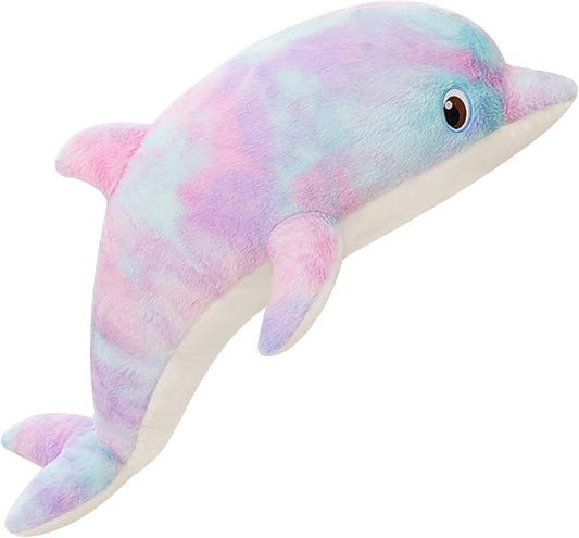 Dolphin Stuffed Animals Plush Toy Pillow Soft Sea Animal Doll Purple Orchid 19.2 Inches