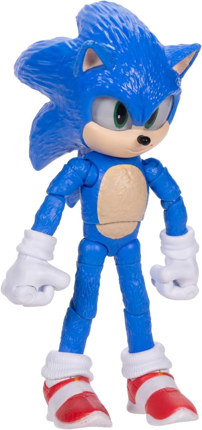 Sonic The Hedgehog Sonic 3 Movie 5" Action Figures: Sonic with Emerald Wave #3