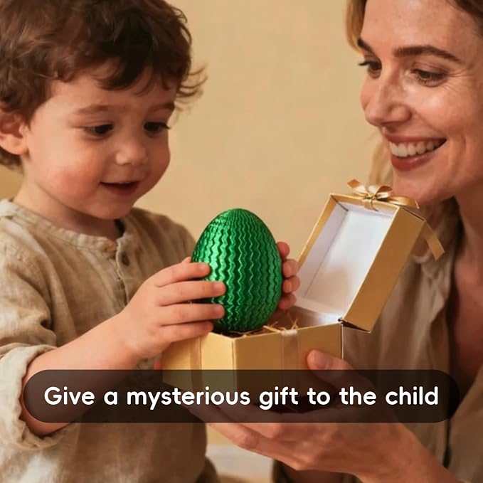 2026 Mystery Egg Maze Puzzle Box: 4 Unique Mazes Money Holder with Hidden Compartment, Brain Teaser Game for Cash & Gifts, Reusable Surprise Container for Easter Birthday Christmas Party