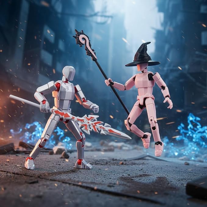 T13 Action Figure Set Assembled-3D Printed Multi-Jointed Movable Dummy 13，Titan 13 Action Figure, Birthday Gifts for Boys, Girls Desktop Decorations