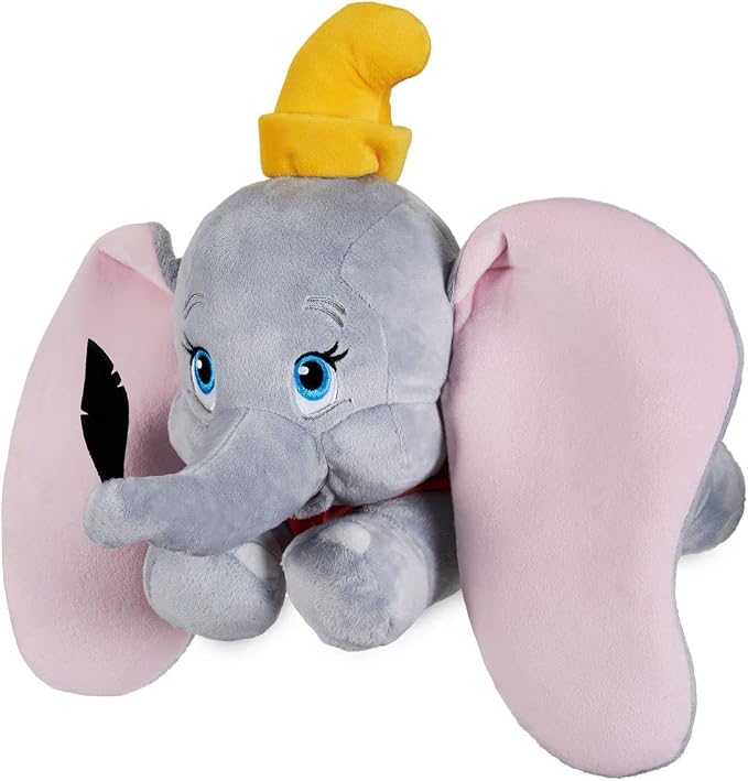 Disney Store Official Dumbo Medium Soft Toy for Kids, Cuddly Character with Fuzzy Texture and Embroidered Details, Floppy Oversized Ears, Disney Plushy Suitable for All Ages