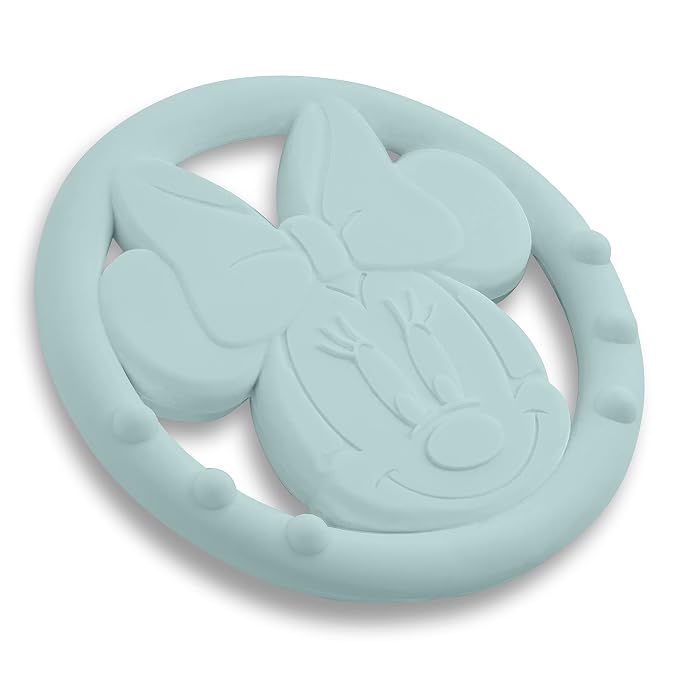 Cudlie Disney Silicone Teether Toy Set for Infants, Food Grade and BPA Free Teethers for Babies 6-12 Months, 2-Pack Teether Toys for Newborns