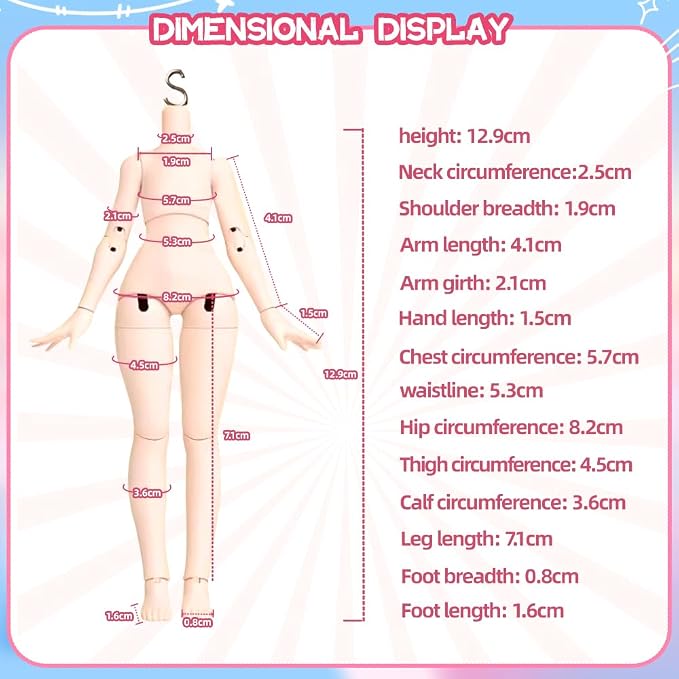 Minty The Fantasy Forest Series 1/12 BJD Doll OB11 Size Action Figures Collectable Anime Figures Dolls Mystery Box Gifts (Single Box)