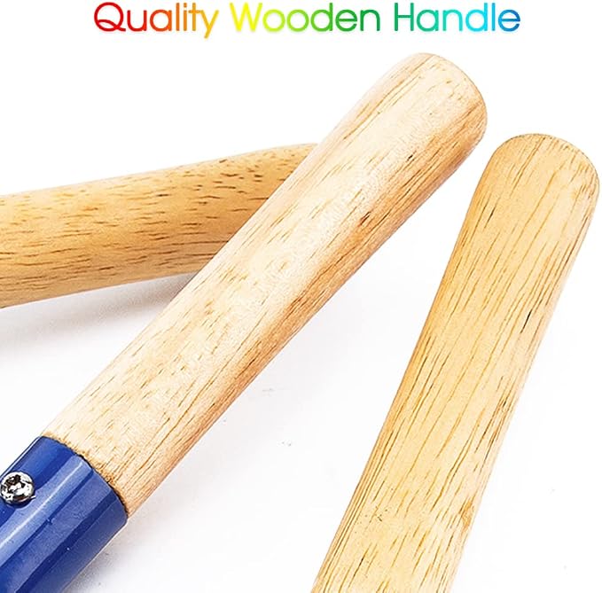 Beach Toys for Kids,Beach Sand Toys, 8'' Metal Sandbox Toys with Sturdy Wooden Handle,Safe Beach Gardening Set,Spoon, Fork, Trowel, Rake & Shovel for Kids，Snow Shovel（6 pcs）