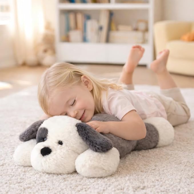 Weighted Dog Stuffed Animal Soft Weighted Plushes Cute Dog Plush Toy Birthday Gifts for Kids Boys Girls Adults (20" 4 lbs)