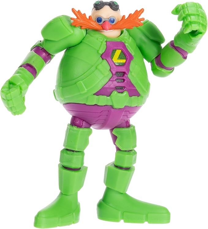 DC X Sonic Collectable 2.5 Inch Scale Action Figures Knuckles Silver Rouge Dr. Eggman Featuring Multiple Points of Articulation for Action-Packed Posing