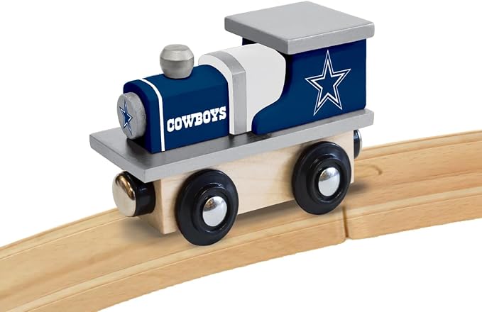 MasterPieces NFL Dallas Cowboys Real Wood Toy Train, For Ages 3+