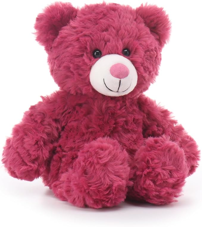 Apricot Lamb Berry Red Flower Bear Stuffed Animals for Kids, Soft Cute Plush Toys for Baby Girl and Boy, 8 Inches