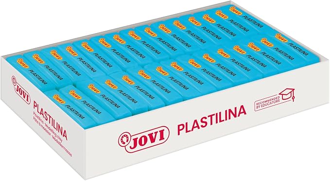 Jovi - Reusable Non-Hardening Modeling Clay, 30 Blue Bars, 1.75 oz Each | Total of 3.3 lb, Perfect for Arts & Crafts Projects