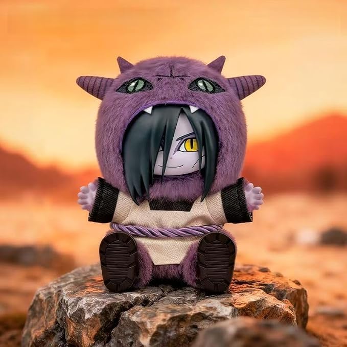 Naruto Shippuden × Cute Beasts Sitting Party Series Figure Blind Box, Collectible Ornament, Cartoon Theme, Multicolor （Random 1pc