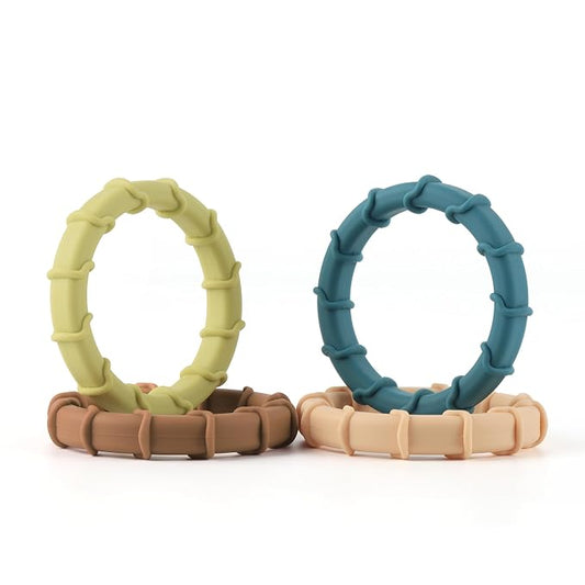 Sensory Chew Ring Toys for Autistic Chewers, Oral Motor Chewable Bracelets for ADHD, SPD, Oral Motor Stimulation or Special Needs