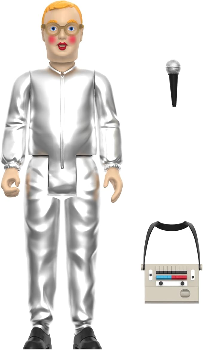 Super7 Reaction Figure Devo Booji Boy - 3.75" Devo Action Figure with Accessories - Rock Music Collectibles and Retro Toys