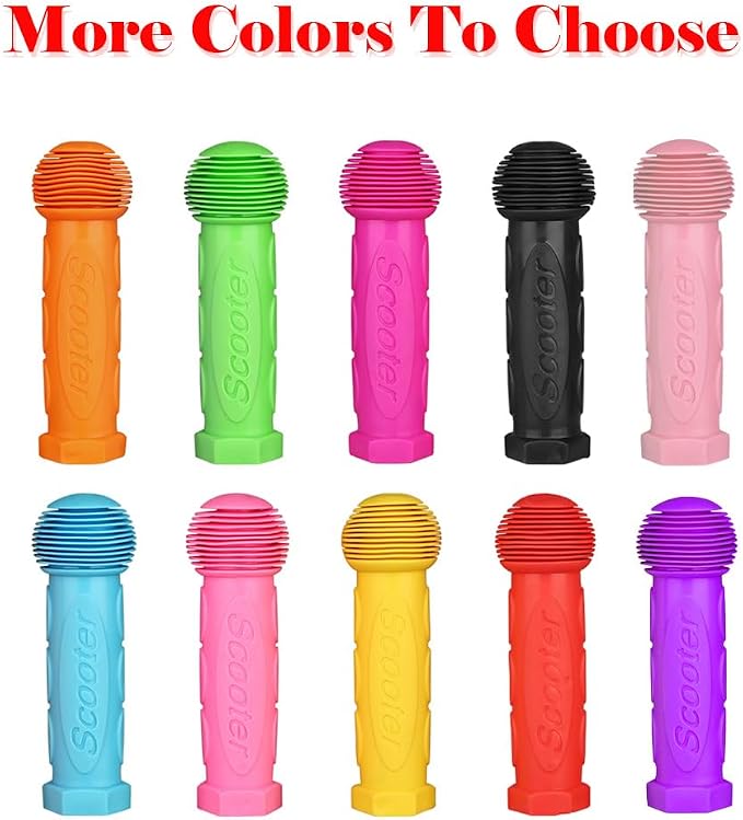 Scooter Grip Handlebar 1 Pair Bicycle Grip Fit for 2-3-4 Wheels Kid Kick Scooters,Children Bike,Rocking car,Drifting Scooter,Swing Scooter,Push Cart