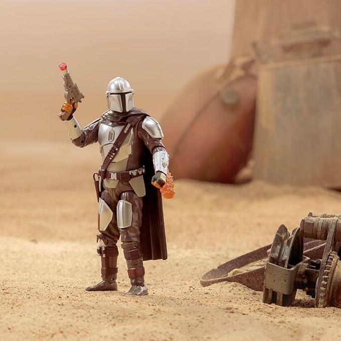 Disney Store Official The Mandalorian Talking Action Figure - 13 Inch Interactive Star Wars Toy with IB-94 Blaster - Articulated Kid Toy with Light & Sound Effects