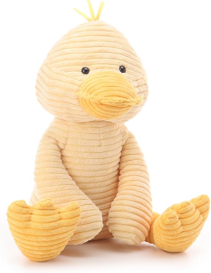 Apricot Lamb Corduroy Duck Stuffed Animal, 15.7 Inches