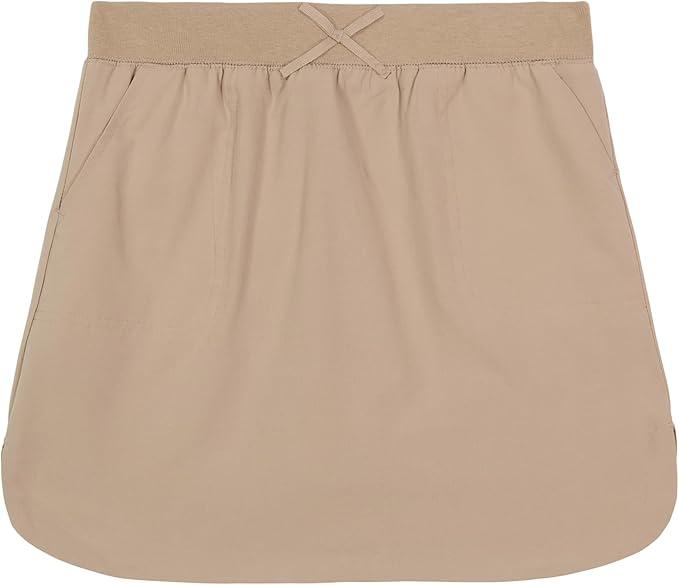 Nautica girls School Uniform Pull-on Scooter Skirt With Undershorts, Knit Waistband & Functional Pockets