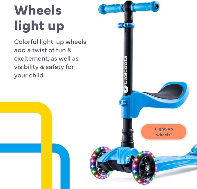 LaScoota 2-in-1 Kids Kick Scooter