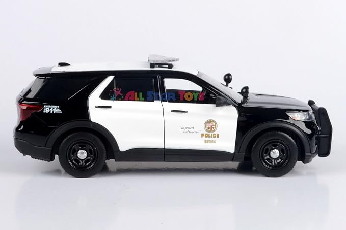 Motormax 2022 Ford Explorer Police Interceptor Utility LAPD Los Angeles Police Department 1/24 Diecast Model 76994 by All Star Toys