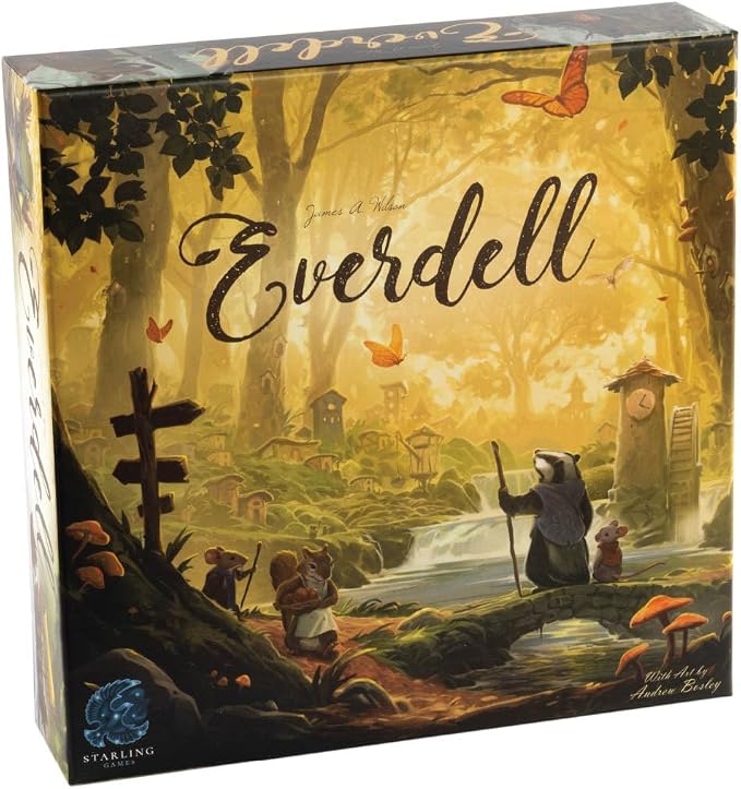 Everdell Board Game – Strategic Worker Placement & Tableau Building Game for Adults & Teens, 1–4 Players, Age 14+, Award-Winning Tabletop Fantasy Game