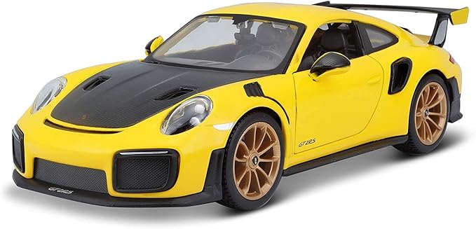 Maisto 1:24 Scale Special Edition 2018 Porsche 911 GT2 RS Diecast Vehicle - Yellow/Black