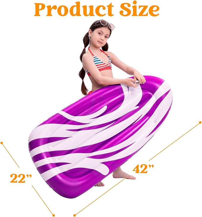 JOYIN 2 Pack Inflatable Body Boards for Water Slides, Swimming Pool Floating Learn to Swim, Summer Water Fun Toy for Kids